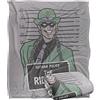 LOGOVISION Batman The Riddler Mugshot Coperta super morbida al tatto setoso - 152 x 127 cm