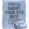 LOGOVISION A Christmas Story You'Ll Shoot Your Eye Out Coperta super morbida al tatto setoso - 152 x 127 cm