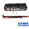 Intellect Batteria Lipo GRAPHENE 2S MC3 8400Ah 7.6V High Voltage 130C HardCas...