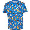 Moschino Swim T-Shirt Uomo ice cream all over Bluette