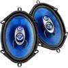 Pyle Casse Auto Altoparlanti 13 x 18 cm Coppia, Cono in Polipropilene Blu 3 Vie 300 Watt con Surround in Gomma Butilica 80-20kHz Impedenza 4 Ohm e Bobina ASV 2,54 Centimetri