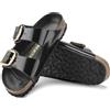 Birkenstock Ciabatta Arizona Big Buckle Shine Black Narrow fit