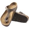 Birkenstock Ciabatta Gizeh Birko-Flor Nubuck Mocca Narrow Fit