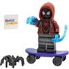 LEGO Superheroes Spider-Man: Miles Morales Minifigure con Skateboard e Web Blasts