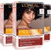 L'OREAL PARIS 3x L'Oréal Paris Excellence Creme Universal Nude Colorazione Permanente Nero 1U Triplo Trattamento - 3 Tinte