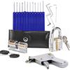 QiDAi 2 serrature trasparenti con 15 ganci per grimaldelli, 1 strumento per aprire la serratura, kit di addestramento per principianti (blu)