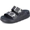 Rieker P2180, Ciabatte Donna, Nero, Medium