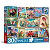Trefl - Puzzle EasyPiece: Francobolli - 300 Pezzi - Pezzi Grandi, Facile da Assemblare, per Adulti e Bambini dai 10 anni