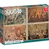 JUMBO- Unterhaltung im Wohnzimmer-1000 Teile Does Not Apply Puzzle, Colore Multicolore, One size, 18856
