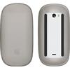 kwmobile Custodia Silicone Mouse Compatibile con Apple Magic Mouse 1/2 Cover - Antipolvere - Case Morbida - Semitrasparente nero