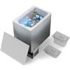 Ⓜ️🔵🔵🔵 Vitrifrigo TL43i RF - Frigo-Freezer a Pozzetto, 40 Litri, Acciaio Inox, D-power, Luce LED, Termostato Digitale, Night Mode, Turbo Mode, A x L x P 63.3x50x34 cm