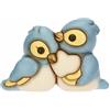 THUN - Coppia cinciarelle con cuore, piccole - ceramica - Collezione L'amore Vola - 9.4 x 4.6 x 6.3 cm