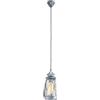 Eglo lampada a sospensione Bradford, lampada vintage a 1 | fiamma, lanterna, materiale: acciaio, colore: argento antico, vetro: trasparente, portalampada: E27