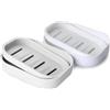 BinPhorm Portasapone da Bagno,2 PCS Portasapone in Plastica Portasapone Doccia Portatile Portasapone con Scarico per Sapone Spugne Bagno Doccia Cucina