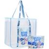 Get Trend Disney Stitch Borsa Donna Borsone da Viaggio Ragazza Tote Bag con Piccola Custodia Palestra Borsa Mare con Zip (Blu Stitch Angel)