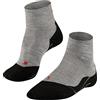 FALKE Tk5 Wander Short M Sso Lana Filo Funzionale Sottili Antivesciche, Calzini da escursionismo Uomo, Grigio Light Grey 3403, 42-43