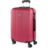 ITACA - Valigia Media da Viaggio Rigide. Trolley Medio con 4 Ruote. Materiale ABS Valigia Media Rigida in Offerta Resistente e Super Leggero - Valigia 20 kg Lucchetto TSA, Fragola