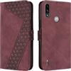 OKZone Cover per Motorola Moto E7 Power/E7i Power, Custodia in PU Pelle per Motorola Moto E7 Power/E7i Power, Custodia a Libro Folio Portafoglio con Chiusura Magnetica Wallet Case Cover (Rosso)