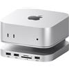 Hagibis Mac Mini M4 Hub & Stand con Alloggiamento SSD, Docking Station 3 in 1 USB Type-C con custodia SSD M.2 NVMe, 10Gbps USB3.2 Gen2, SD4.0, TF4.0, alimentatore 5V/2A per M4 Pro (MC60)