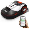 DCK Tagliaerba Robot con Cavo Perimetrale Fino a 1000m², 40% di Pendenza, Tecnologia di Navigazione NOIR Tagliaerba Robot, Lidar per Evitare Gli Ostacoli, Gestione Multizona, Controllo App (KDRM107)