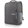 Lenovo Zaino per laptop da 15,6 pollici, impermeabile, con scomparto antifurto, colore: grigio
