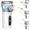 QianShouYan Aerosol Portatile Silenzioso, Macchina Aerosol per Adulti e Bambini, Nebulizzatore Regolabile, Macchina Aerosol per Viaggi e Uso Domestico
