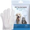GNAUMORE Guanti da Salviette per Cani,Guanti da Salviette per Gatti,Salviette per Guanti per Toelettatura Animali,Asciugamani per Guanti per la Pulizia dei Cani,Salviette per Toelettatura Cani e Gatti