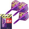 Target Darts Luke Littler Campione del Mondo K Flex Flights e Sistema ad Albero, No.6 | Il Kflex Nuke 2025 Edition, Voli e Alberi Integrati Tutto in Uno (Confezione da 3) - Intermedio, 26mm