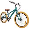 sun baby Verdant Bike Bicicletta per bambini 20 pollici ruota dimensioni da 6 a 10 anni altezza regolabile 6 velocità Shimano (Verde)