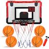 Pangutiandi Canestro Basket da Camera per Bambini,Mini Canestro Basket Da Muro Interno con Elettronico Punteggio Record,Regali per ragazze e ragazzi dai 3 ai 12 anni