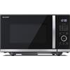Sharp YC-QG254AE-B forno a microonde Nero Microonde combinato Superficie piana 25 L 900 W
