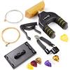 RockJam Accessori universali per chitarra Super-kit con supporto a parete per chitarra, corde per chitarra elettrica, corde per chitarra acustica, sintonizzatore, capotasto e plettri