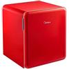 MIDEA Mini Frigo Frigobar Minibar Capacità 47 Litri Classe energetica E Raffreddamento Statico colore Rosso - MDRD86SLE32