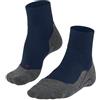 FALKE TK5 Wander Wool Short M Sso lana filo funzionale sottili antivesciche 1 paio, Calzini da escursionismo Uomo, Blu Blue Pond 6598, 46-48