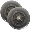 KXWOQ3ED 200×50 Ricambio Ruota Anteriore Carrozzina, Accessori Ruota Sedia a Rotelle 8 pollici, Pneumatici Solidi, Ruota Carrozzina Disabili Anziani, Cuscinetto: 8 mm (5/16 di pollice)(Zwart)