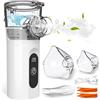 QianShouYan Aerosol Portatile Silenzioso con Display Digitale, Macchina Aerosol per Adulti e Bambini, Nebulizzatore Regolabile, Carica USB-C Macchina Aerosol per Viaggi e Uso Domestico