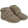 EN FANT Walnut Pantofole in lana Velcro Melange