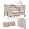 Kinderkraft Lettino da viaggio 3in1 JOY 2 con accessori beige