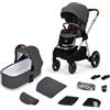 Kinderkraft Passeggino duo EVERYDAY 2 in 1 - grigio scuro