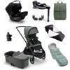 bugaboo Passeggino Dragonfly Complete Black/Forest Green, Ultimate Newborn Bundle