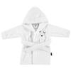 Alvi ® Accappatoio in spugna con cappuccio bianco