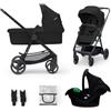 Kinderkraft Passeggino Newly 3 in 1 Mink Pro Classic Black