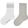 Sterntaler Active Calzini lunghi doppio pacchetto Coolmax grigio chiaro melange