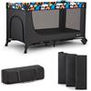 Kinderkraft Lettino da viaggio 2in1 JOY 2 Happy forme