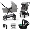 Kinderkraft Passeggino Newly 3 in 1 Mink Pro Moonlight Grey