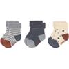 LÄSSIG Calzini per neonati 3 pezzi Tiny Farmer Blu