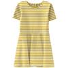 name it Girls Abito Nmfvivette a righe, giallo/bianco