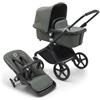 bugaboo Passeggino Fox Cub con navicella e seduta, nero/verde