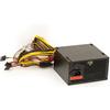 Link alimentatore PC STANDARD ATX 650 watt con ventola 120 mm e connettori 4 SATA 2 Molex 6 poli PCIE 8 poli CPU in metallo dimensioni compatte 25x25x15 cm confezione 10 unità