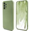 Moozy Lifestyle. Cover per Samsung A52 5G/4G, Menta verde - Custodia in Silicone Premium con Finitura Opaca e Fodera Morbida in Microfibra, Phone Case Cover Leggero